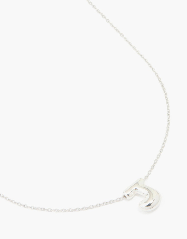 Lovisa - Waterproof Stainless Steel Large Bubble Letter J Necklace