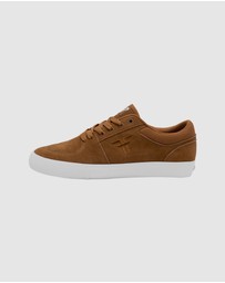 Fallen Footwear - Fallen Footwear Patriot Vulcanized Suede Men Shoes Camel/White