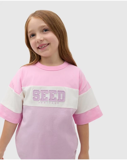 Seed Heritage - Colourblock Logo Tee