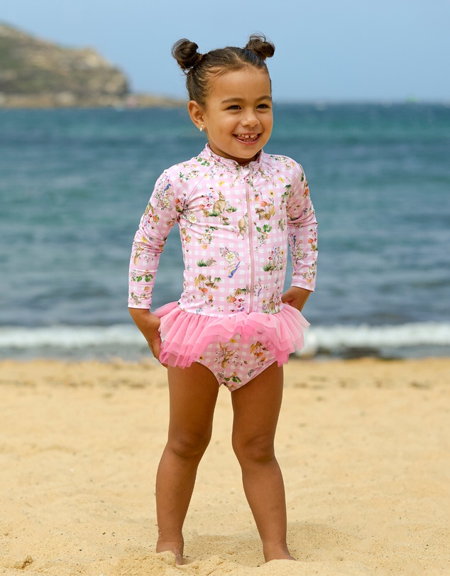 Aqua Blu Kids - Robin Long Sleeve One Piece - Babies