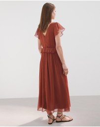 M.N.G - Long Ruffled Dress