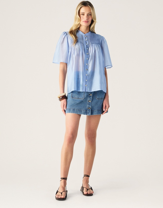 MOS The Label - Romy Short Sleeve Blouse