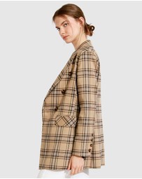 Belle & Bloom - Too Cool For Work Plaid Blazer