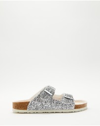Holster - Farah Glitter Slide - Silver - Women's