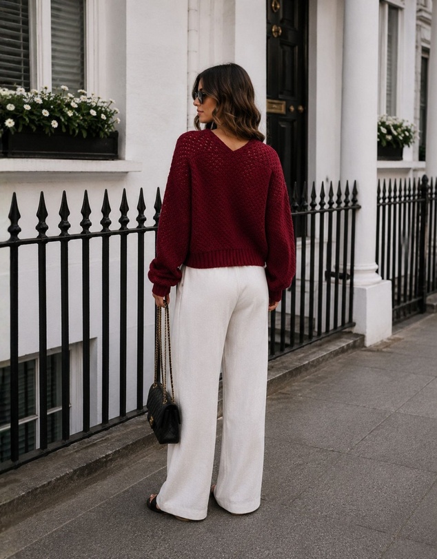 Esther & Co - Dorine Cardigan - Wine