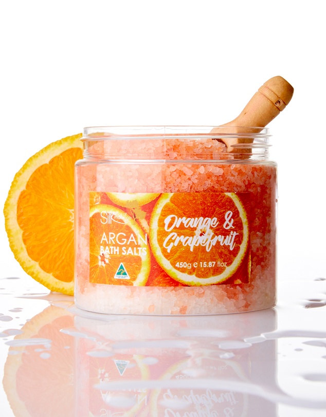 Silk Oil of Morocco - Argan Bath Salts - Orange & Grapefruit