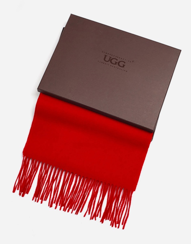 Ozwear Connection Uggs - Ugg 100% Wool Scarf Red