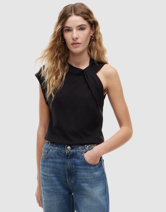 Tommy Hilfiger - Slub Knot No Sleeve Top