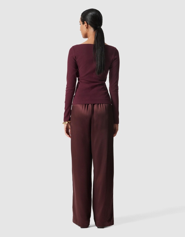 & Other Stories - Long-Sleeve Keyhole Top