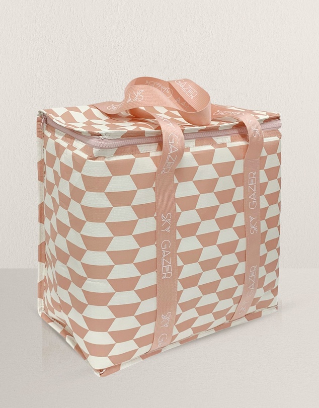 Sky Gazer - Insulated Freezer Shopping Bag - Pink