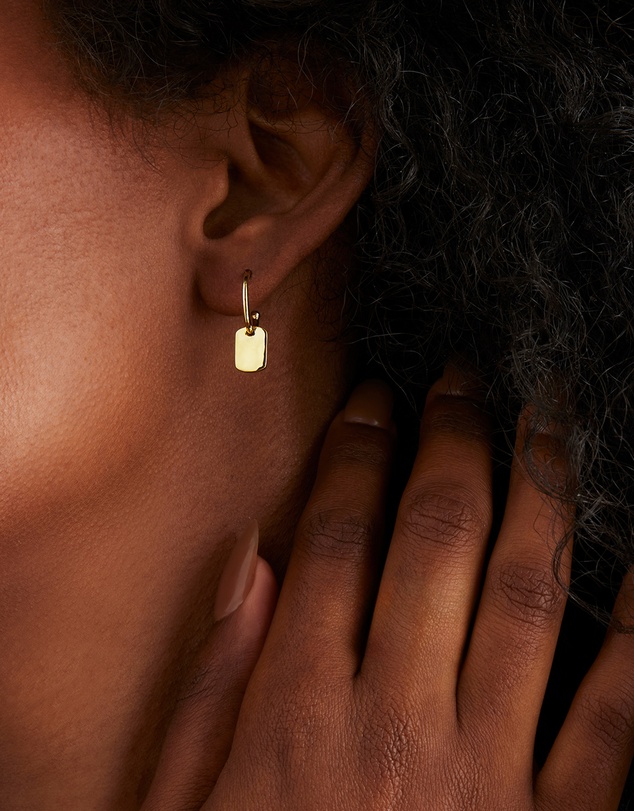 Najo - Tigger Yellow Gold Earring