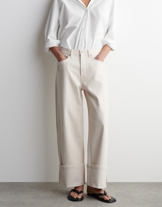COS - Facade Turn-Up Straight-Leg Jeans