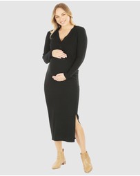 Angel Maternity - Maternity Knit Midi Skirt