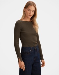 Forever New - Alaia Knitted Ribbed Top