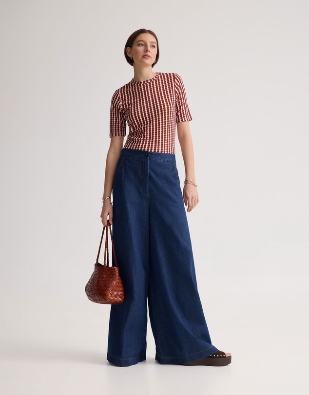 Oxford - Imogen Printed Jersey Top