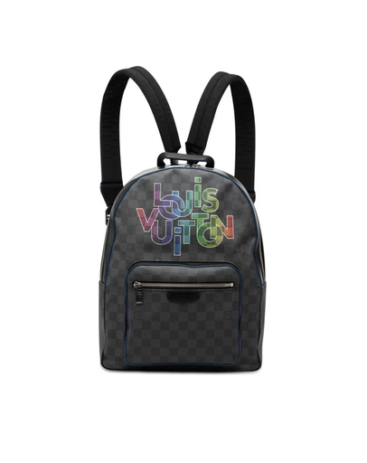 Pre-Loved by Azura Reborn - Pre-Loved Limited Edition Damier Graphite Logo Rainbow Josh Backpack