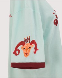 SMWR. by The Somewhere Co - Aries Astrology Oversized Tee