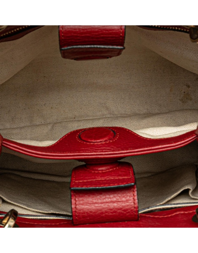 Pre-Loved by Azura Reborn - Pre-Loved Small Calfskin Bamboo Shopper Satchel