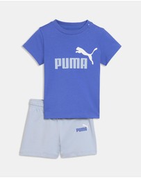 Puma - Minicats Essentials Tee and Shorts Set - Babies-Kids