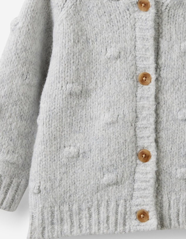 Cotton On Kids - Organic Knit Hooded Cardigan