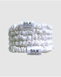 SILK MAGNOLIA - Pure Silk Scrunchie