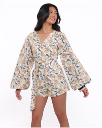 Petal & Pup - Soul Belted Playsuit - Paisley