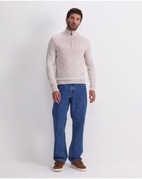 Sportscraft - Merino Quarter Zip Knit