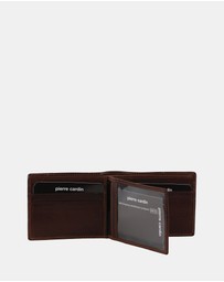 Pierre Cardin - Pierre Cardin Rustic Leather Men's Bi-Fold Slimline Wallet