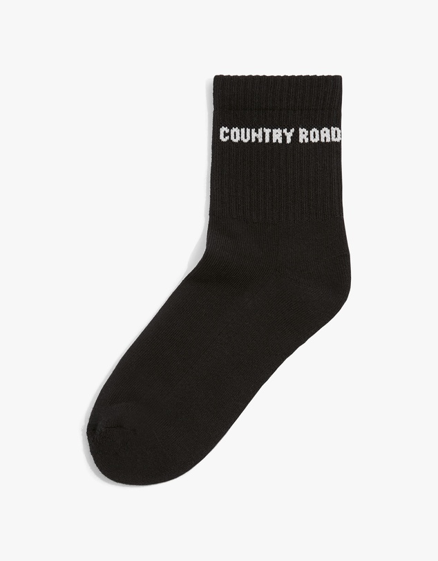 Country Road - Australian Cotton Blend Cr Sport Quarter Crew Sock