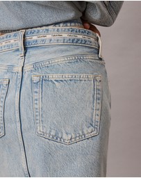 Calvin Klein Jeans - Denim Logo Tape Mini Skirt