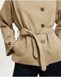 Cotton On - Harlow Funnel Neck Cropped Trench