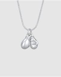Kuzzoi - ICONIC EXCLUSIVE - Necklace Pendant Boxing Gloves Strength in 925 Sterling Silver