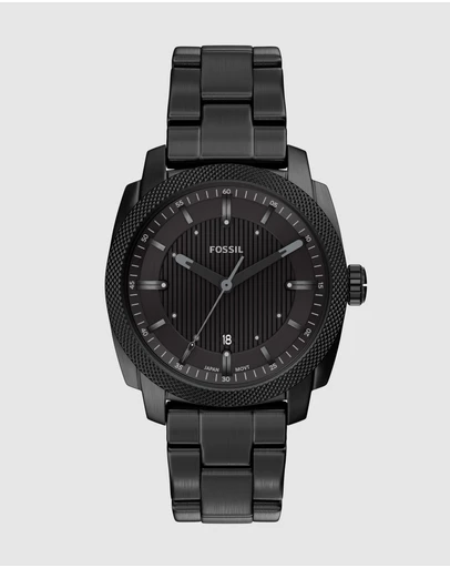 Fossil - Machine Black Analogue Watch