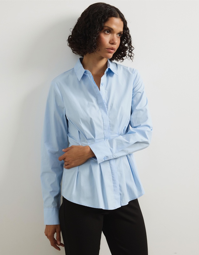 Atmos&Here - Marcy Pin Tuck Long Sleeve Shirt