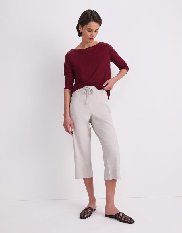 Sportscraft - Rosa Crop Linen Pant