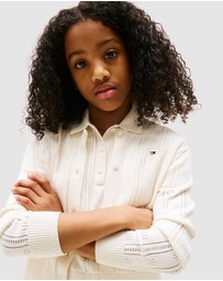 Tommy Hilfiger - Pointelle Relaxed Cardigan - Teens