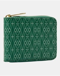 Wolf - Wolf Signature Range Zip Around Wallet Green