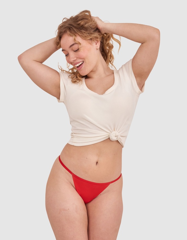 Bras N Things - Smooth Comfort String-Light Red