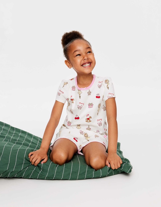 Cotton On Kids - Dreamdrift Puff Short Slv Pj Set