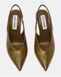 Steve Madden - Andromeda Green Croco Heels