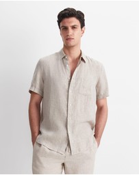 Sportscraft - Short Sleeve Yarn Dyed Linen Shirt