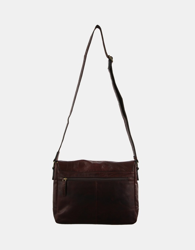 Pierre Cardin - Pierre Cardin Rustic Leather Computer/Messenger Bag