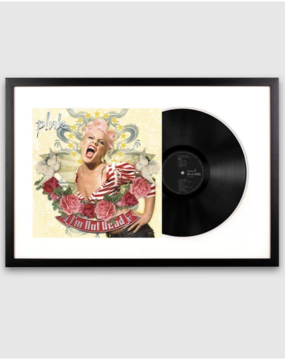 iWorld - Framed P! nk I'm Not Dead Vinyl Album Art