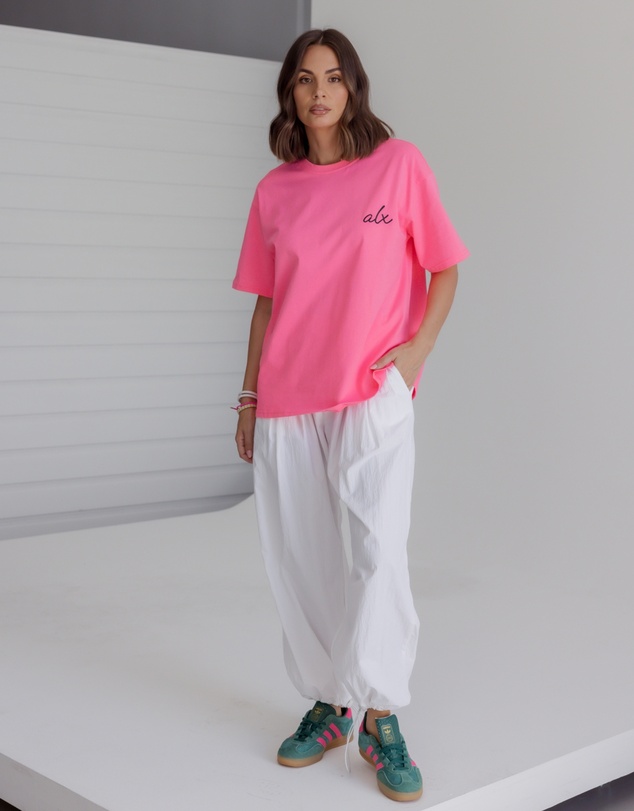 ALEXANDRA - Sole T-Shirt Fluro Pink