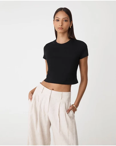 Forcast - Amy Cropped Baby Tee