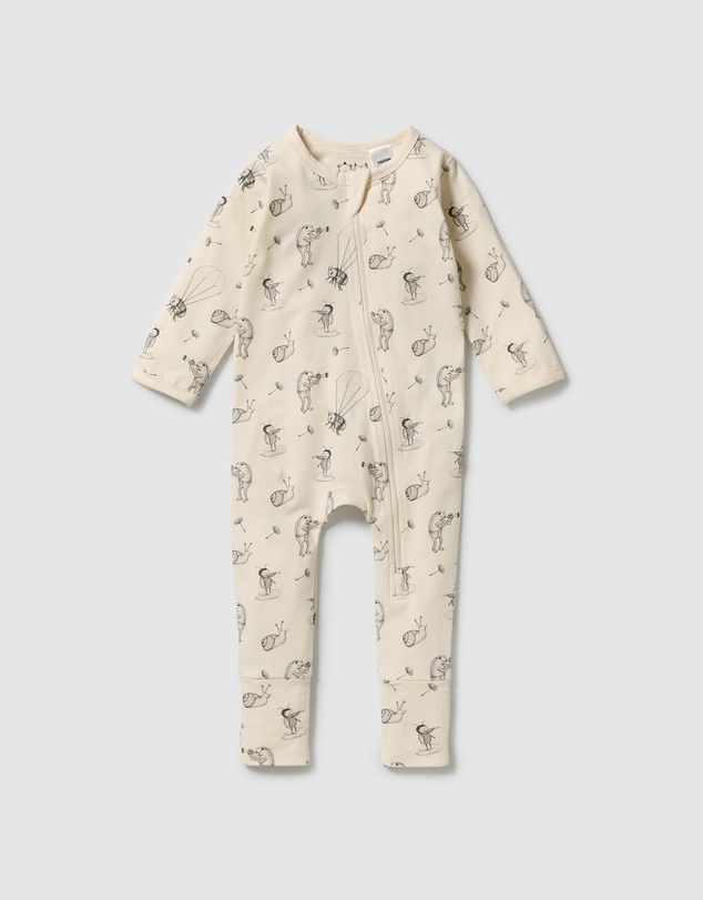 Wilson & Frenchy - Organic Zipsuit with Feet - Babies