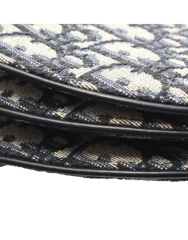 Pre-Loved by Azura Reborn - Pre-Loved Oblique Canvas Saddle Triple Zip Crossbody