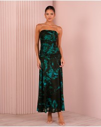 Azzurielle - Beverly Strapless Mesh Dress