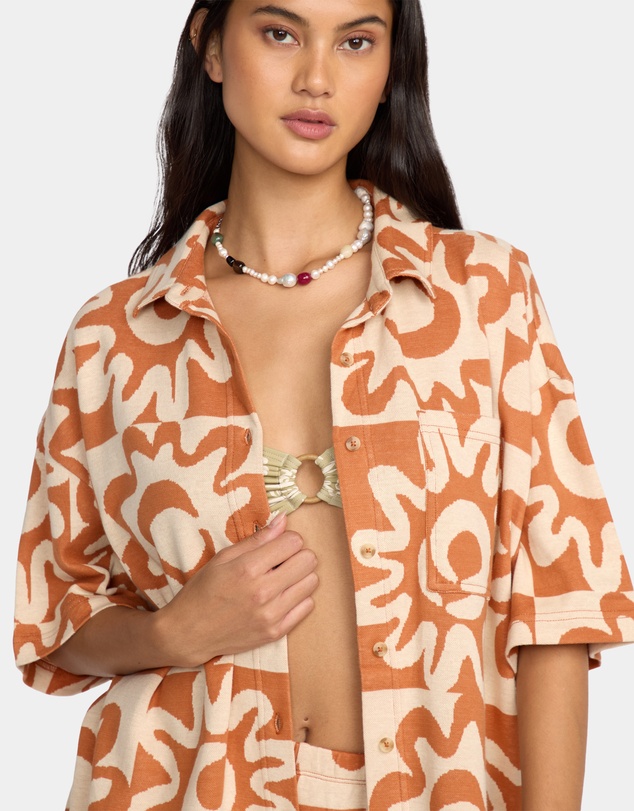 Billabong - Womens Lost Waves Short Sleeve Shirt