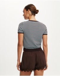 Cotton On - Cap Sleeve Crew Cardigan